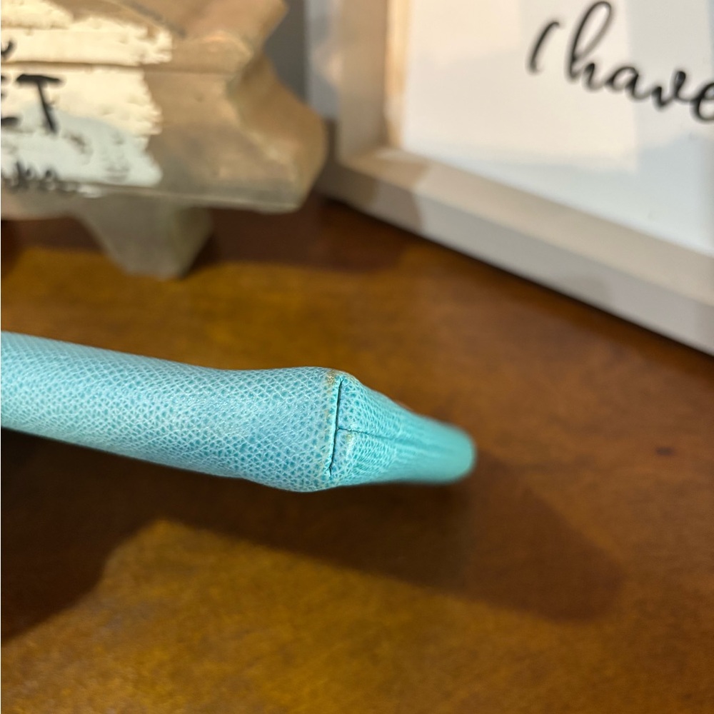 Tiffany and Co blue leather Long zippy Wallet - Picture 2 of 9